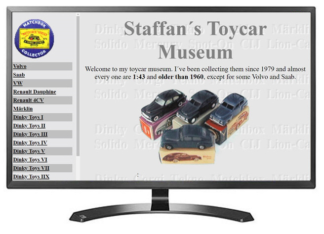 STAFFAN TOYS CAR MUSEUM